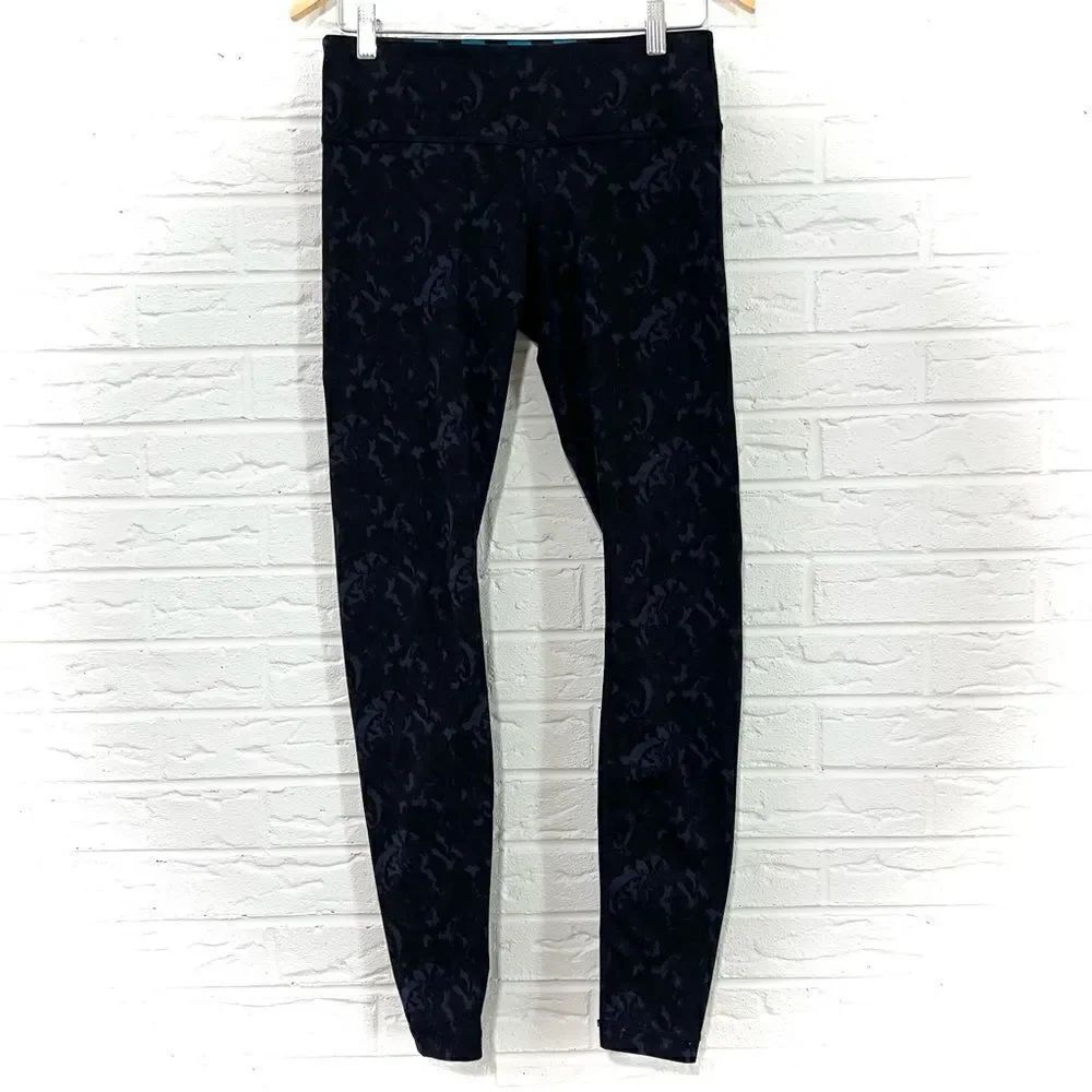 Lululemon Wunder Under Pant Beautiful Bouquet Inkwell Size 8